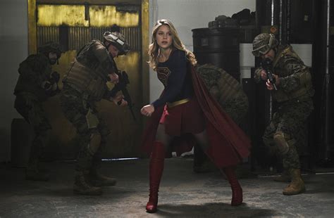 Supergirl The Superfriends Square Off Against The Elite In New Photos