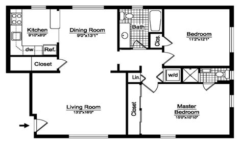 Small 2 Bedroom House Plans Open Floor Plan Nivafloorscom