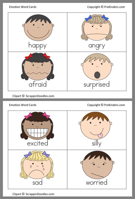 Pin By Katie Nightingale On Emotions Cards Emotions Preschool