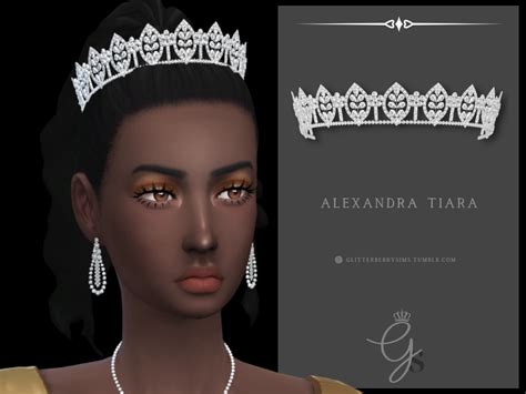 Glitterberrysims Custom Content — Alexandra Tiara A Simple Tiara With