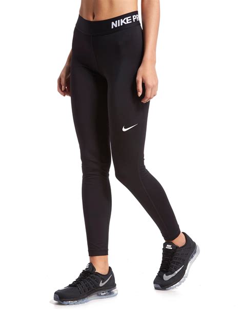 Nike Synthetic Pro Training Tights In Blackwhite Black Lyst