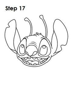 19 ideas de Bocetos de la cara de stich dibujo paso a paso, stich