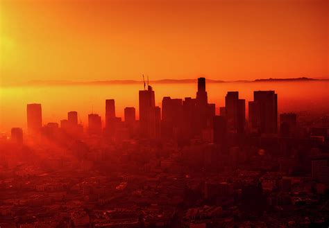Haze Over Los Angeles Photograph By Mountain Dreams Fine Art America