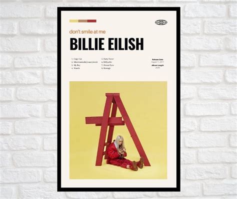 Billie Eilish Billie Eilish Print Billie Eilish Poster Dont Smile