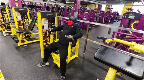 Activated Chest training with a machine at Planet Fitness, Brooklyn