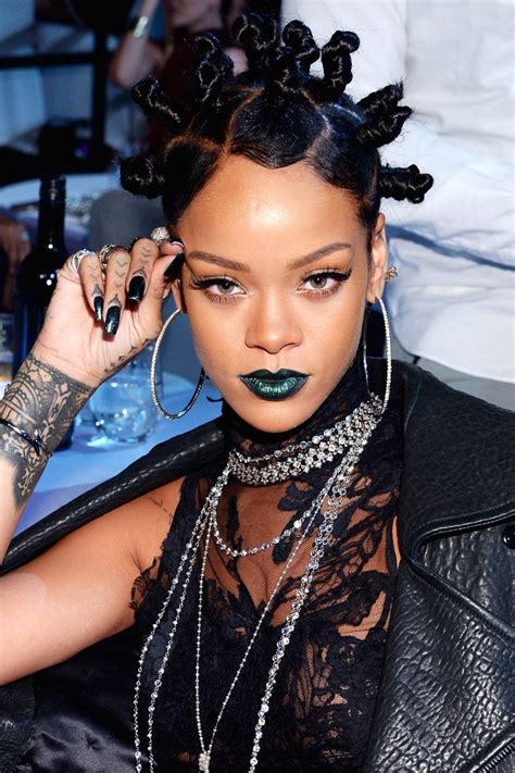 50 Best Rihanna Hairstyles Our Favorite Rihanna Hair Looks Of All Time Bantu Knot Hairstyles