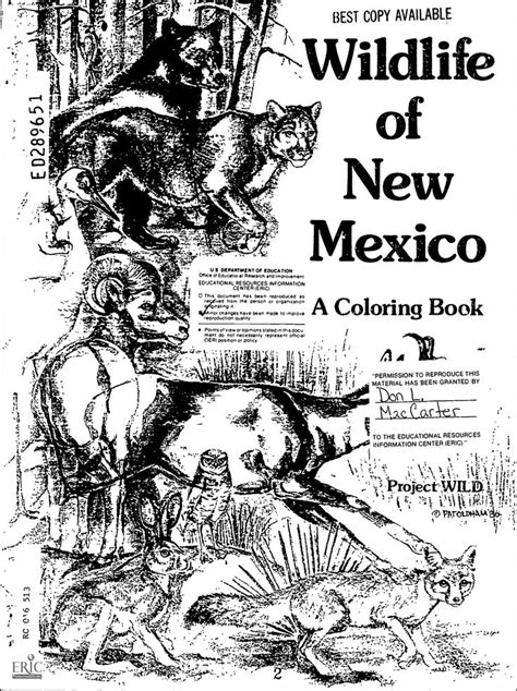 eric ed289651 wildlife of new mexico a coloring book eric free download borrow and