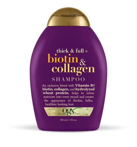 Ogx Thick And Full Biotin And Collagen Volumizing Shampoo For Thin Hair