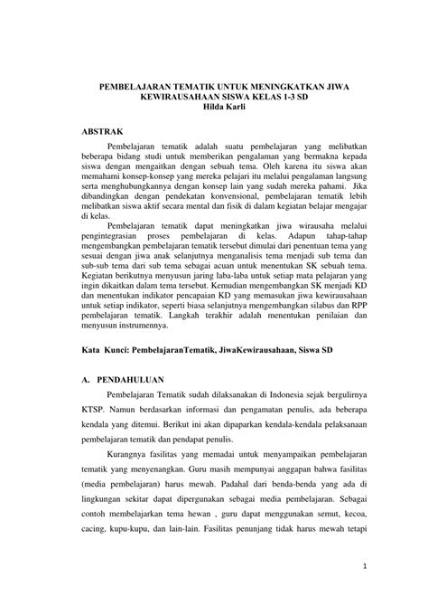 Contoh, Rpp, Daring, Kelas, 5, Semester, 1, Tema, 1 ...