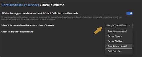 Microsoft Edge Changer Le Moteur De Recherche Par D Faut Le Blog Du Wis
