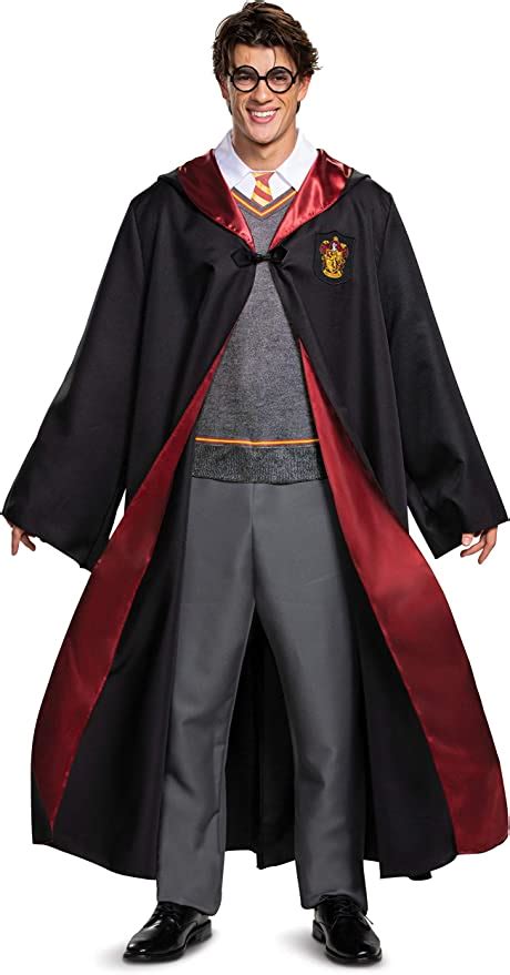 Disguise Mens Harry Potter Deluxe Adult Costume Black And Red Xl 42