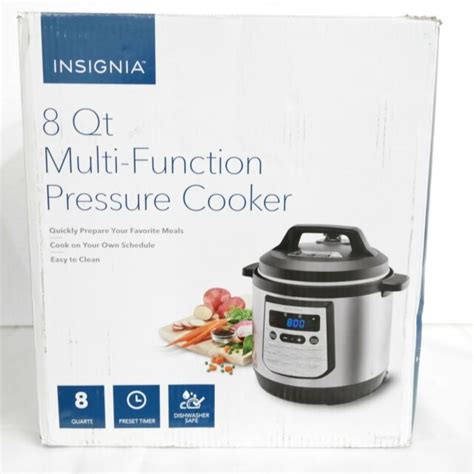Insignia 8 Quart Multi Function Pressure Cooker NS MC80SS9 FREE