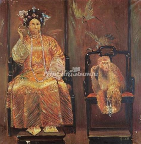 Oil Painting Of Empress Dowager Cixi Qing Dynasty Qing Dynasty