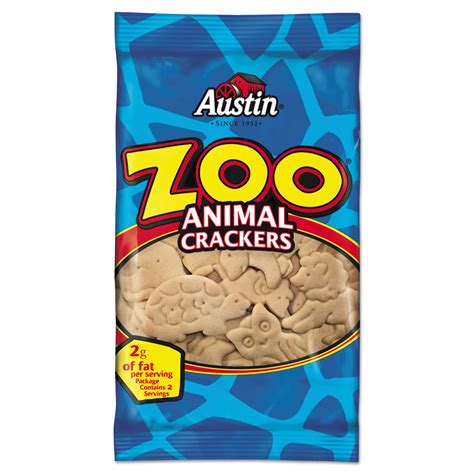 Keebler Zoo Animal Crackers Original 2 Oz Pack 80carton Keb40975
