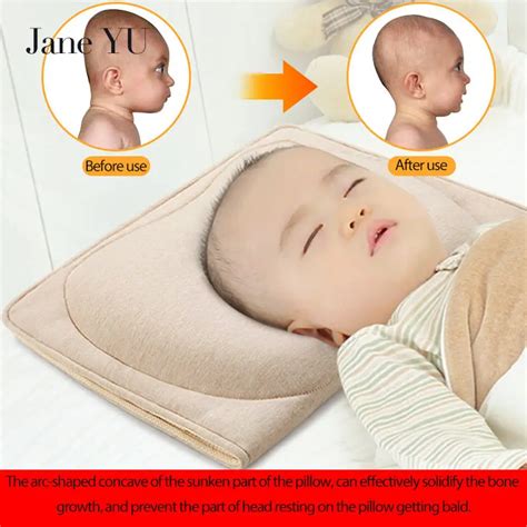 Janeyu 0 2 Years High Quality Babies Anti Flat Head Pillow In Travel