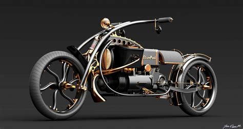 motorcycle steampunk sculptures