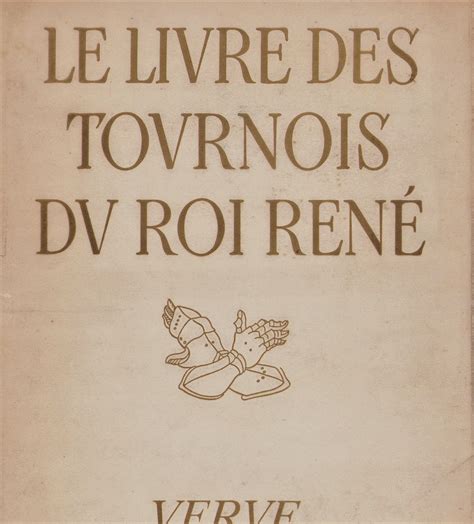 Katalog Le Livres Des Tournois Du Roi Rene Armeria Posnaniensis