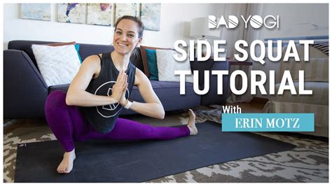 Side Squat Yoga Tutorial Youtube