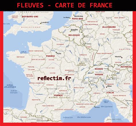 Carte De France Avec Villes Principales Et Fleuves Cartograffr Images