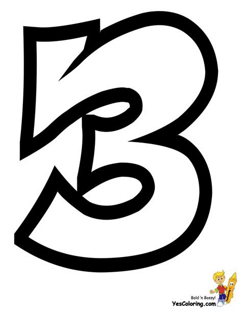 Throw Up Graffiti 3 Numbers Coloring Page At Yescoloring 935×1210