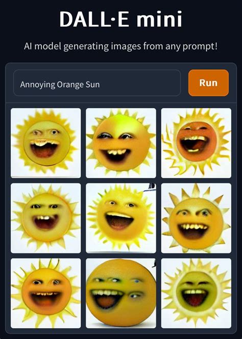 Annoying Orange Sun Weirddalle