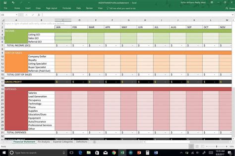 Commission Tracker Excel Template