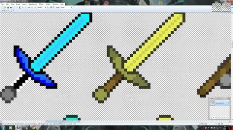 Minecraft Sword Texture Speed Drawing Diamondgoldiron