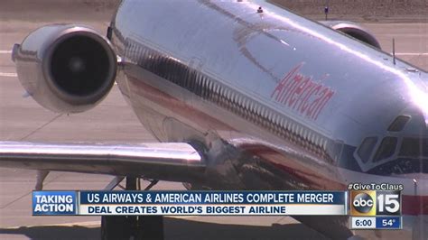 Us Airways American Airlines Complete Merger Youtube
