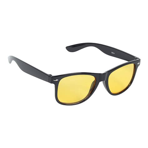 Buy Dervin Black Frame Yellow Lens Men Women Rectangular Sunglasses For Drivingshooting Yellow