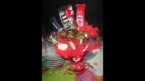 How To Make Chocolate And Candy Bouquet Youtube