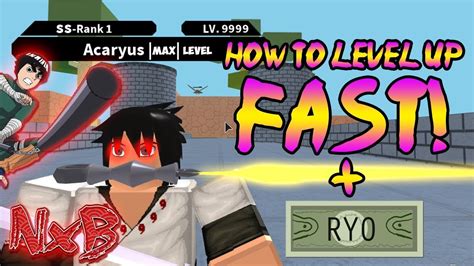 Roblox Naruto Rpg Beyond How To Level Fast Free Robux Hacks Youtube