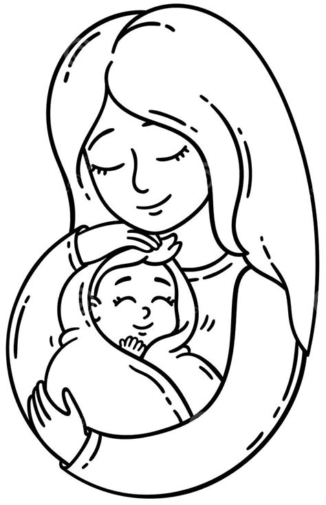 Desenhos Para Colorir De Mae E Filha