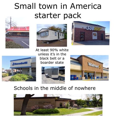 Small Town In America Starter Pack Rstarterpacks Starter Packs