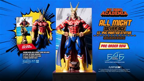My Hero Academia All Might Silver Age Pvc Action Figure Launch