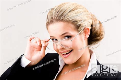 Woman With Glasses Stock Photo Picture And Low Budget Royalty Free