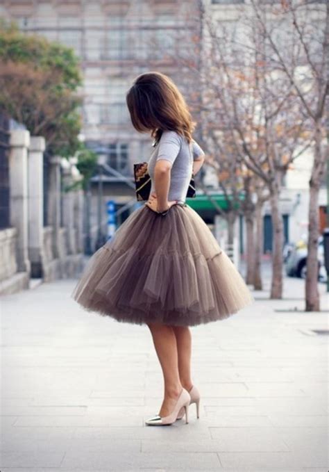 how to wear tulle skirt15 cute outfits with tulle skirts