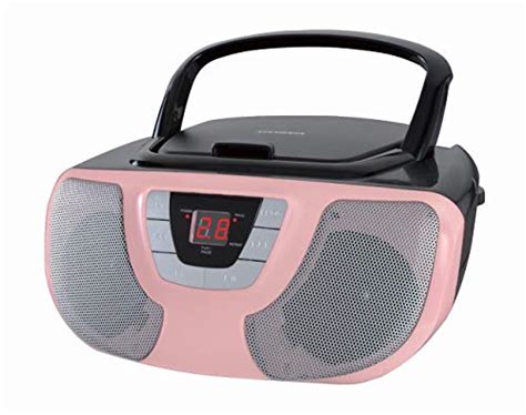 Sylvania Portable Cd Player Boom Box With Amfm Radio Pink Wantitall