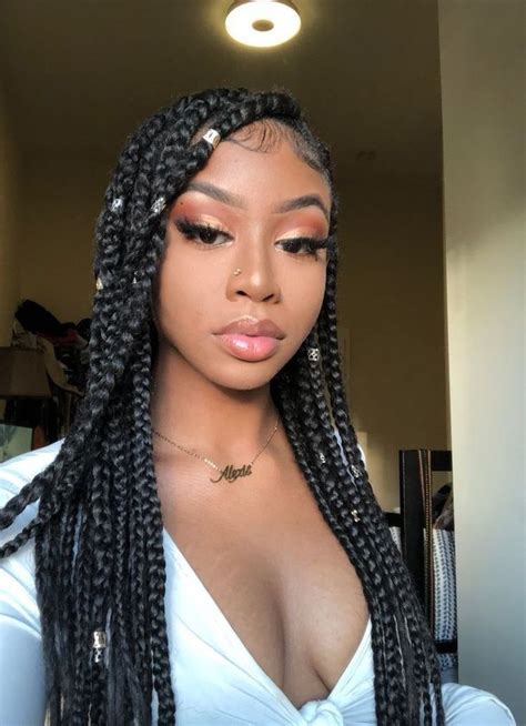 Box braids can make your kid look smarter and more adorable but with only the perfect one. Pin by Asia on Beauties | Box braids styling, Black box ...