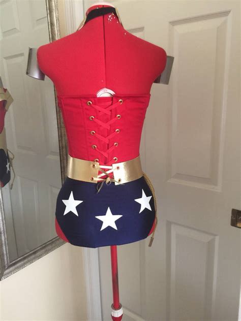 Justice League Wonder Woman Costume Custom Made Etsy Justice League