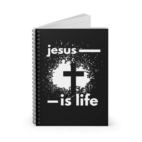 Jesús Es Vida Diario Bíblico Cuaderno Cristiano Cuaderno Etsy
