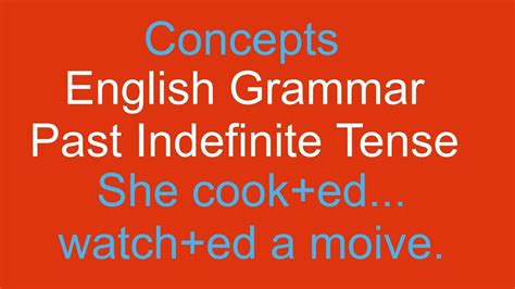Past Indefinite Tense Definition Examples Sentences Learn English