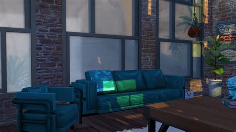 Violas Colorful Leather Sofa For Sims 4 Violablu ♥ Pixels And Music ♥