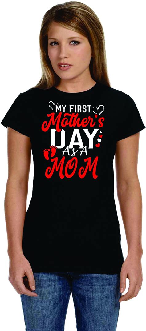 My First Mothers Day As A Mom Cute Adorable Shirt Makes For A Etsy First Mothers Day Mother