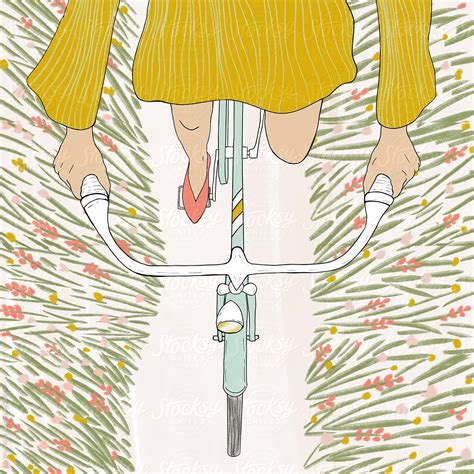 Bike Ride Illustrated  By Stocksy Contributor Jess Woodhouse