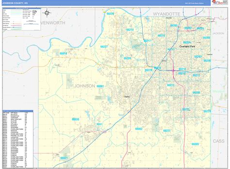 Zip Code Map Of Johnson County Kansas United States Map