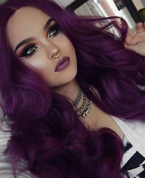 From light to dark purple hair dye, there are plenty of ways to get vibrant, bold color. PURPLE HAIR GLITTER MAKEUP // IG》BANGTSIKITSIKI ...