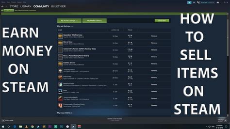 How To Sell Items On Steam Market And Earn Money 2019 Youtube