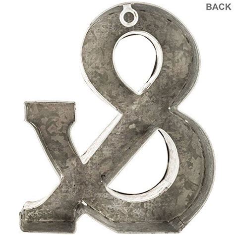Galvanized Metal Letters For Wall Decor 3d Letter A For Hanging Or