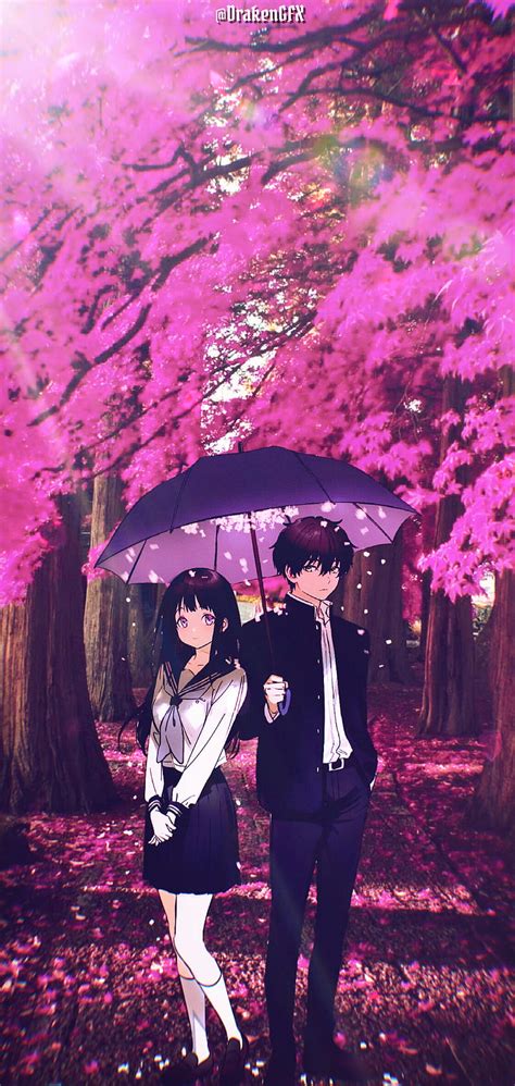 1080p Free Download Hyouka Aesthetic Pink Japan Love Romance