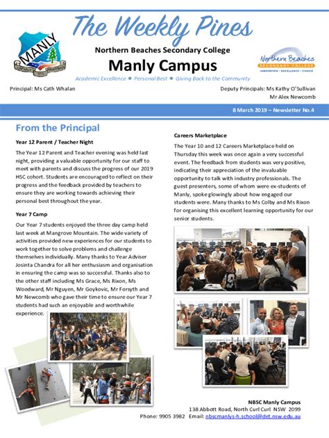 Fillable Online Nbsc Manly Campus Ranking Fax Email